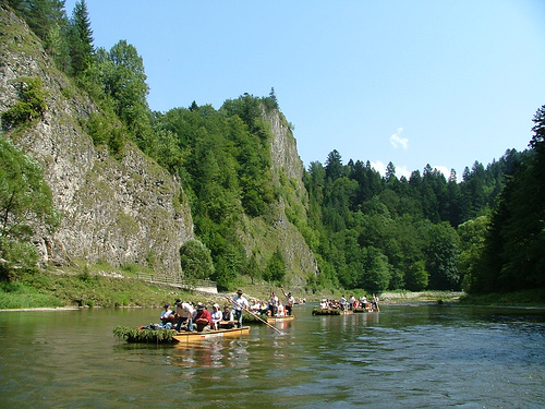 Dunajec river raft